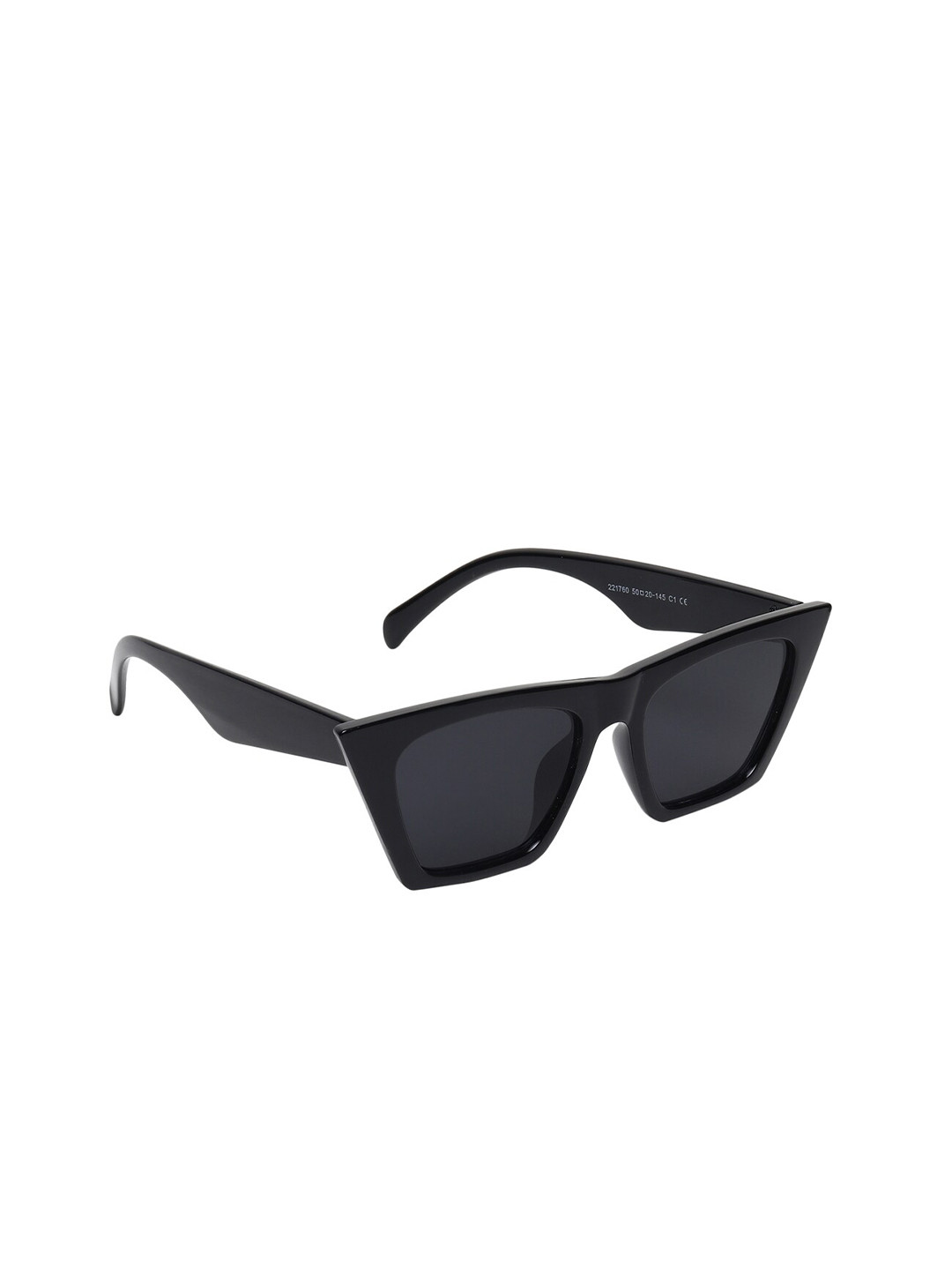 GARTH Unisex Black Lens & Black Square Sunglasses with UV Protected Lens GRT_CANDY_BS_BLK