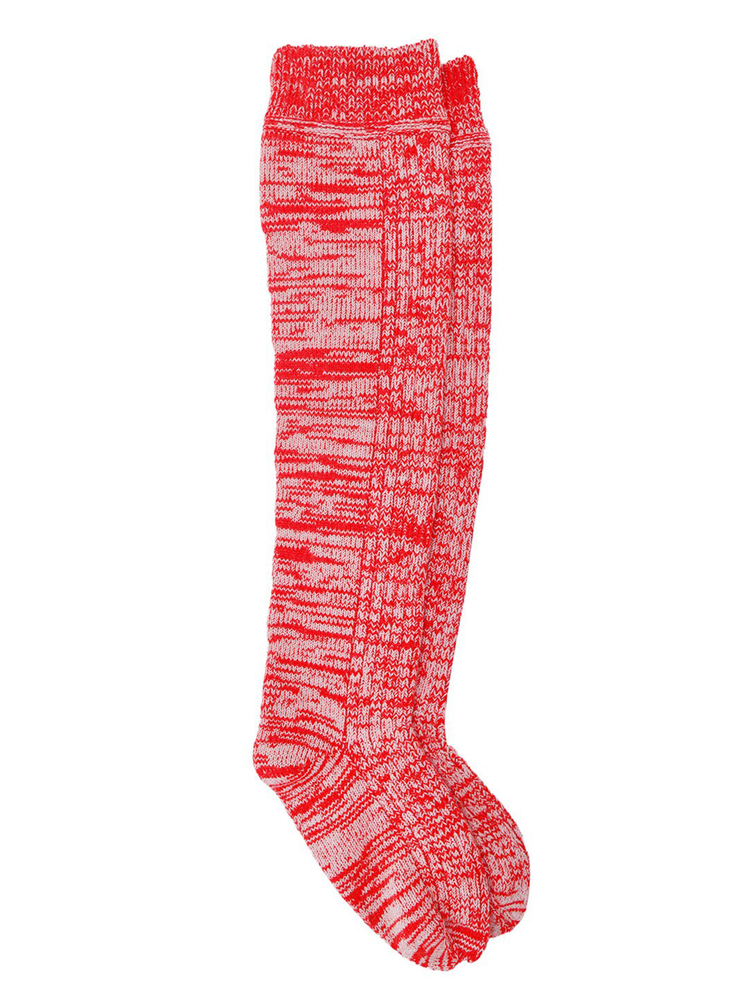 Bharatasya Women Pink Thigh Length Woolen Socks