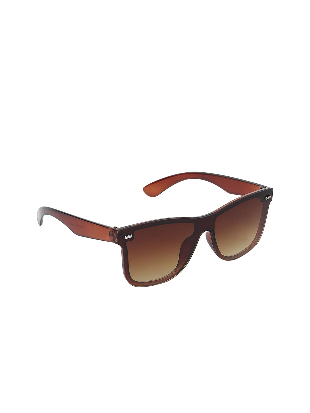 GARTH Unisex Brown Lens & Brown Square Sunglasses with UV Protected Lens