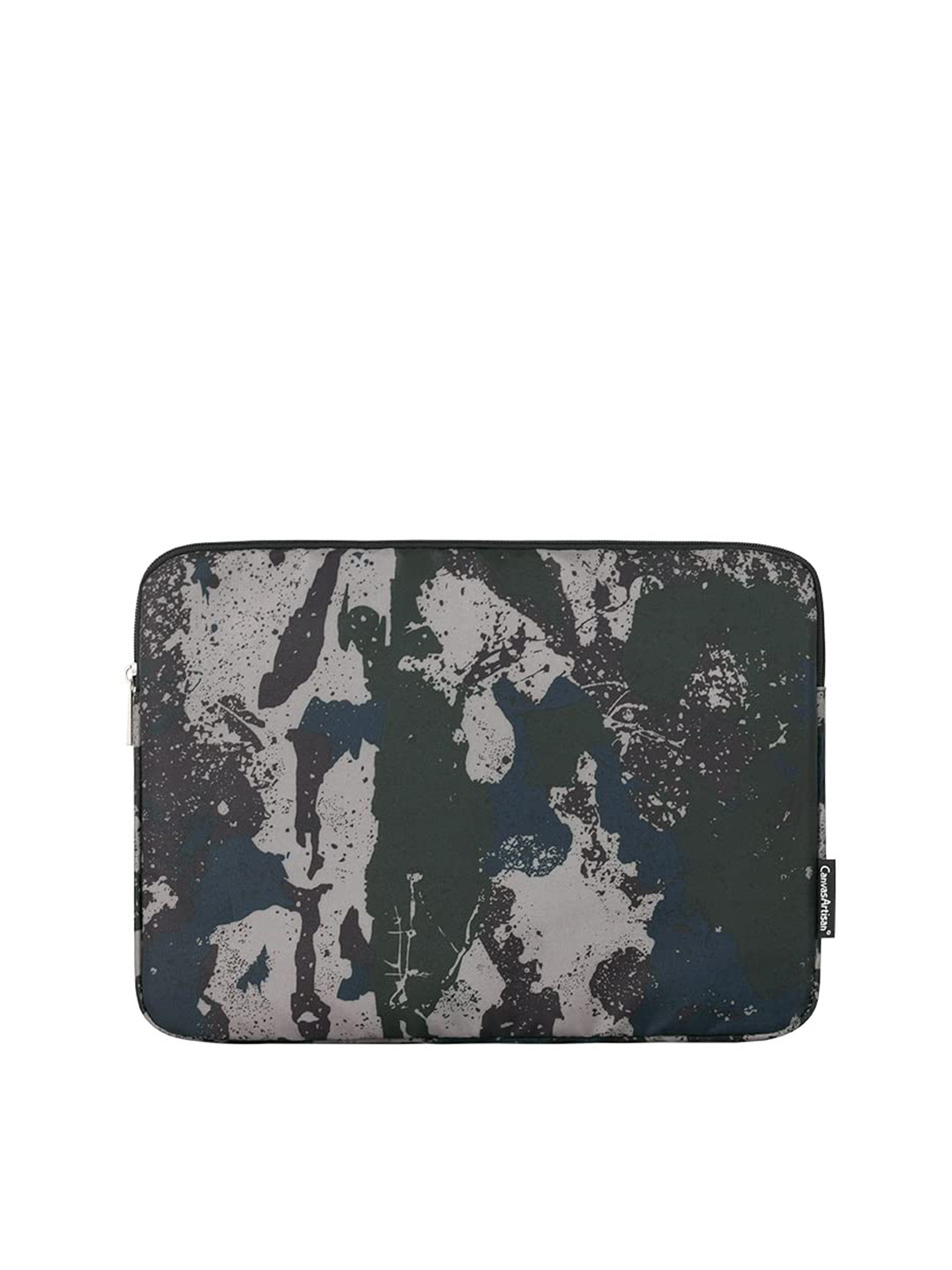 Red Lemon Unisex Grey & Blue Printed Laptop Bag