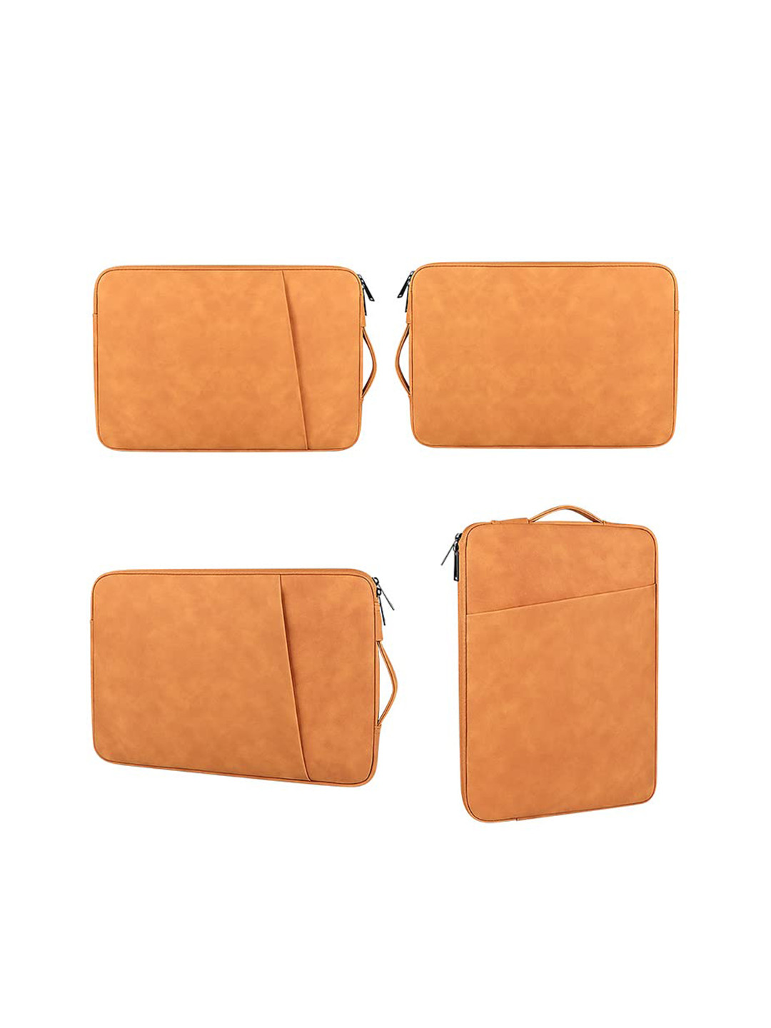 Red Lemon Brown Padded Lightweight 15.4 Inch Laptop Bag