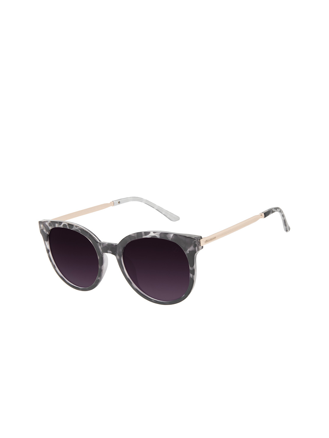 Chilli Beans Women Purple Lens & Black Round Sunglasses with UV Protected Lens