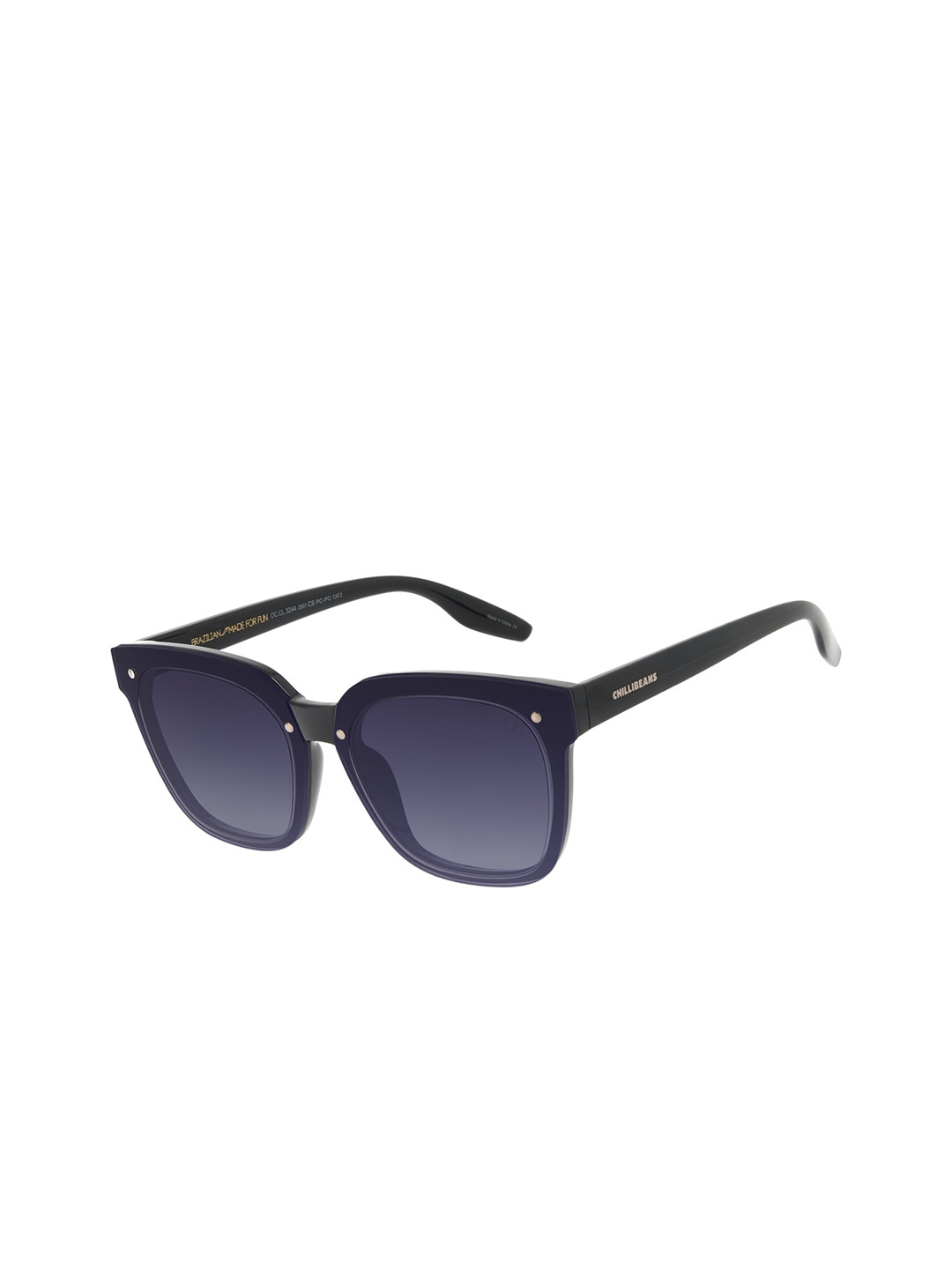 Chilli Beans Women Grey Lens & Black Sunglasses with UV Protected Lens OCCL32442001