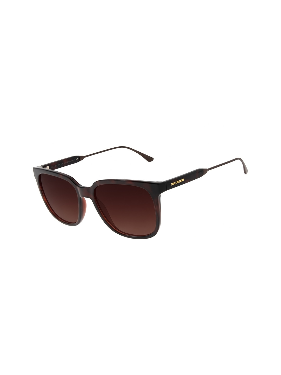 Chilli Beans Women Bronze Lens & Brown Frame Square Sunglasses OCCL33675706