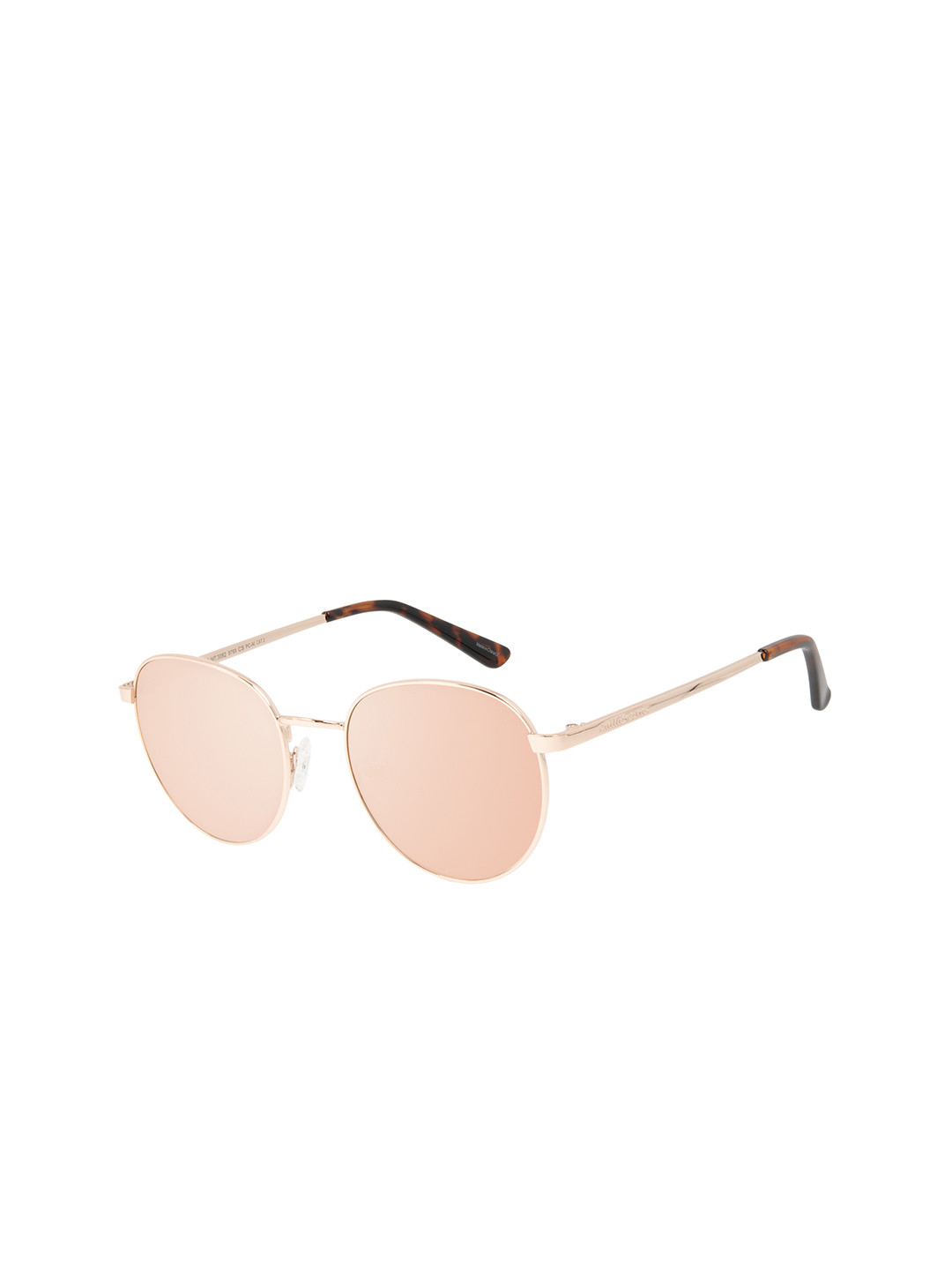 Chilli Beans Unisex Gold Lens & Rose Gold-Toned Full Rim Round Sunglasses