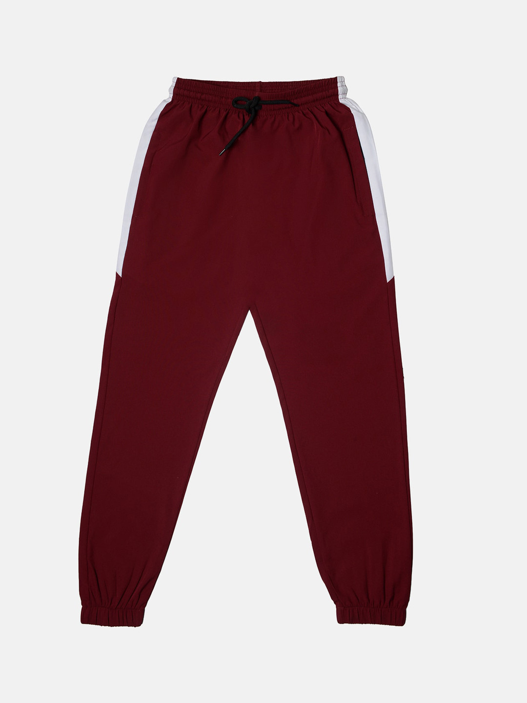 TINY HUG Boys Burgundy Regular Joggers