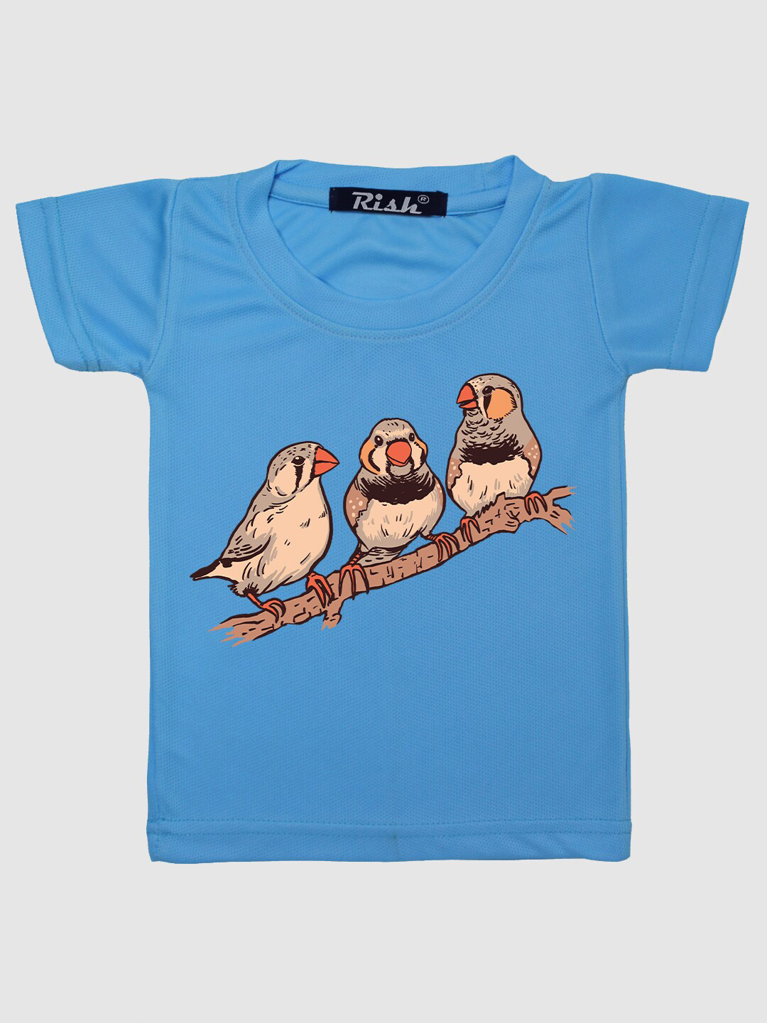 RISH Boys Blue Printed T-shirt