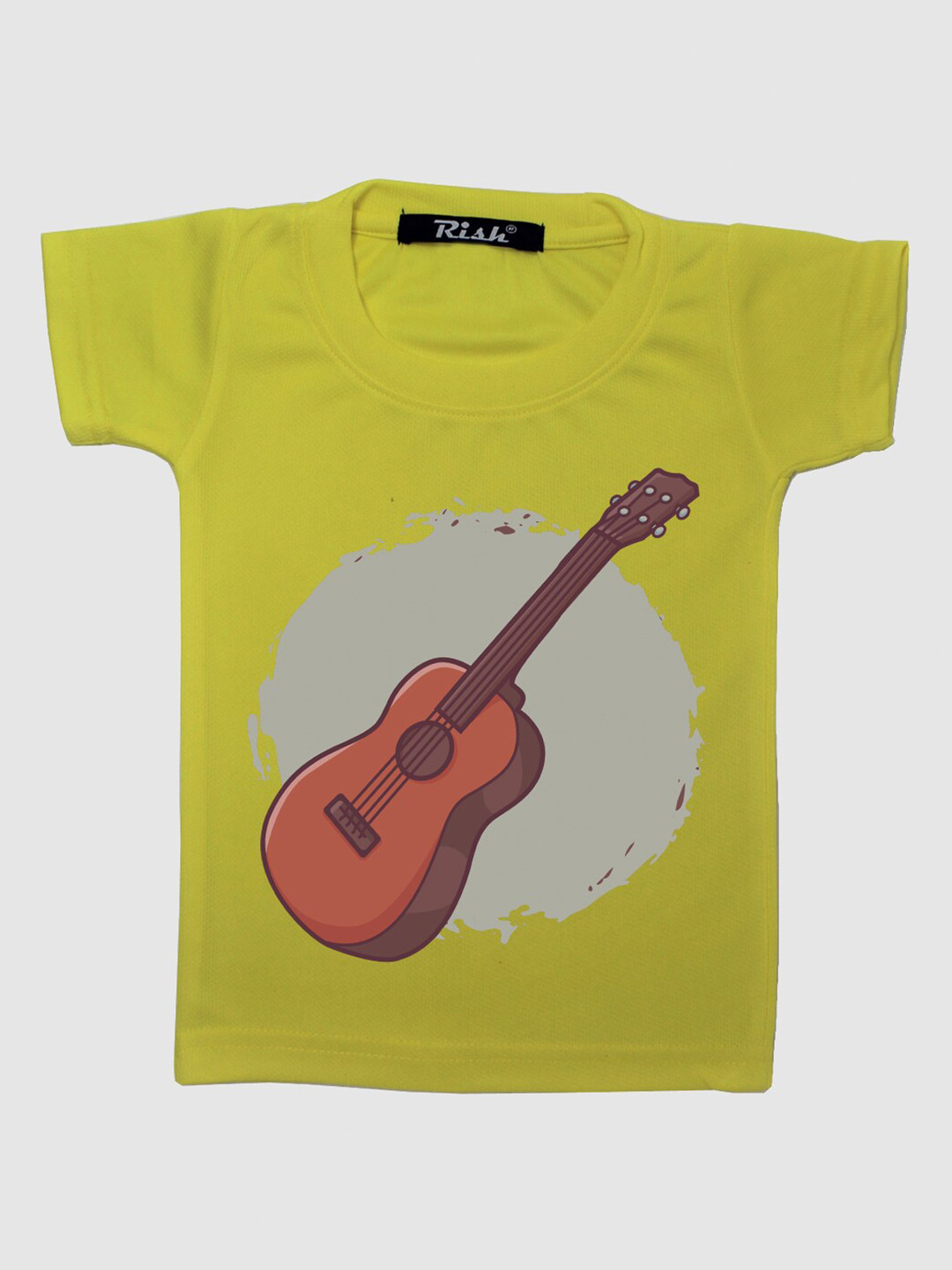 RISH Boys Yellow Violin Printed T-shirt