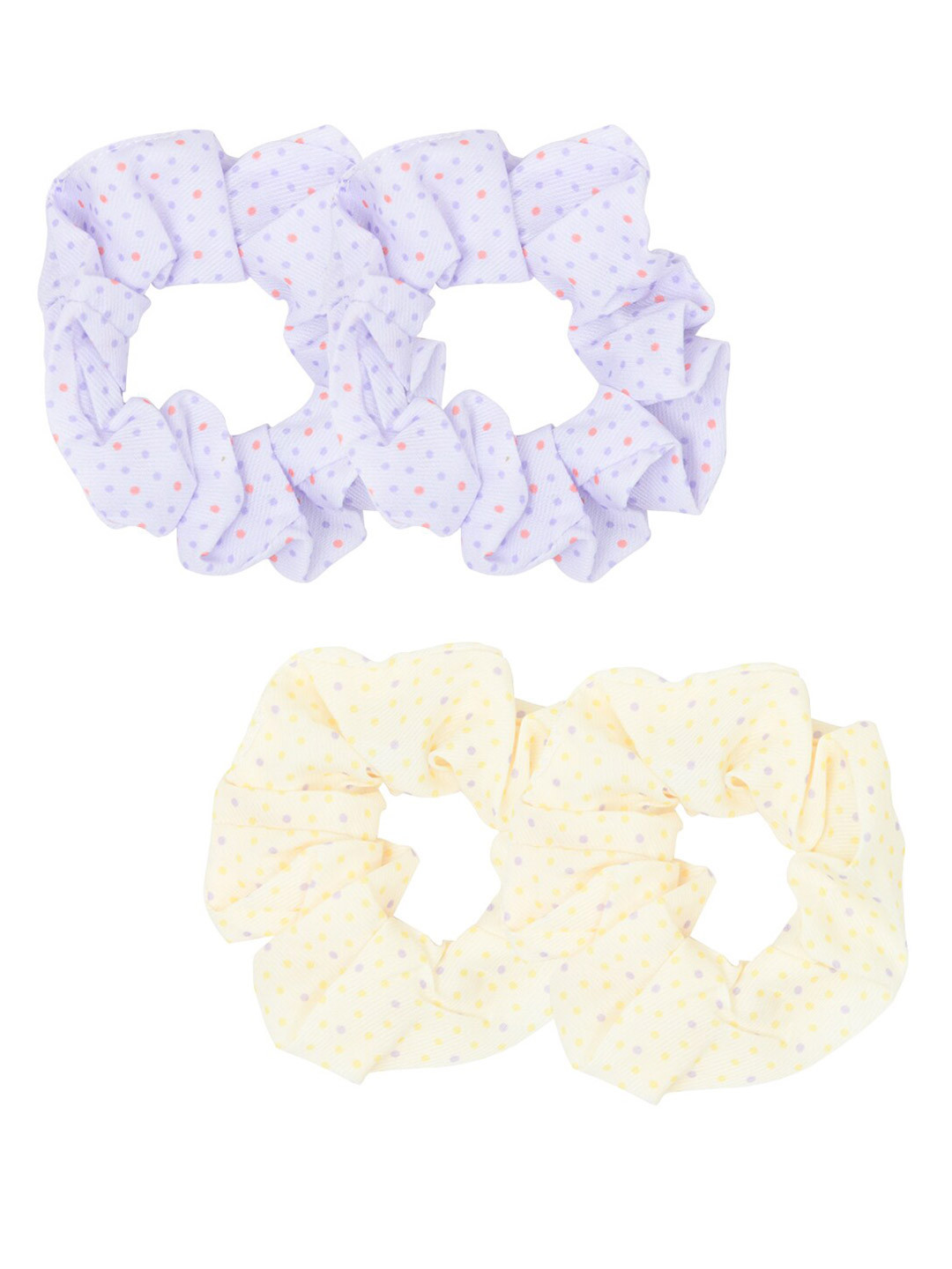 FUNKRAFTS Girls Purple & Cream-Coloured Set of 4 Hairband