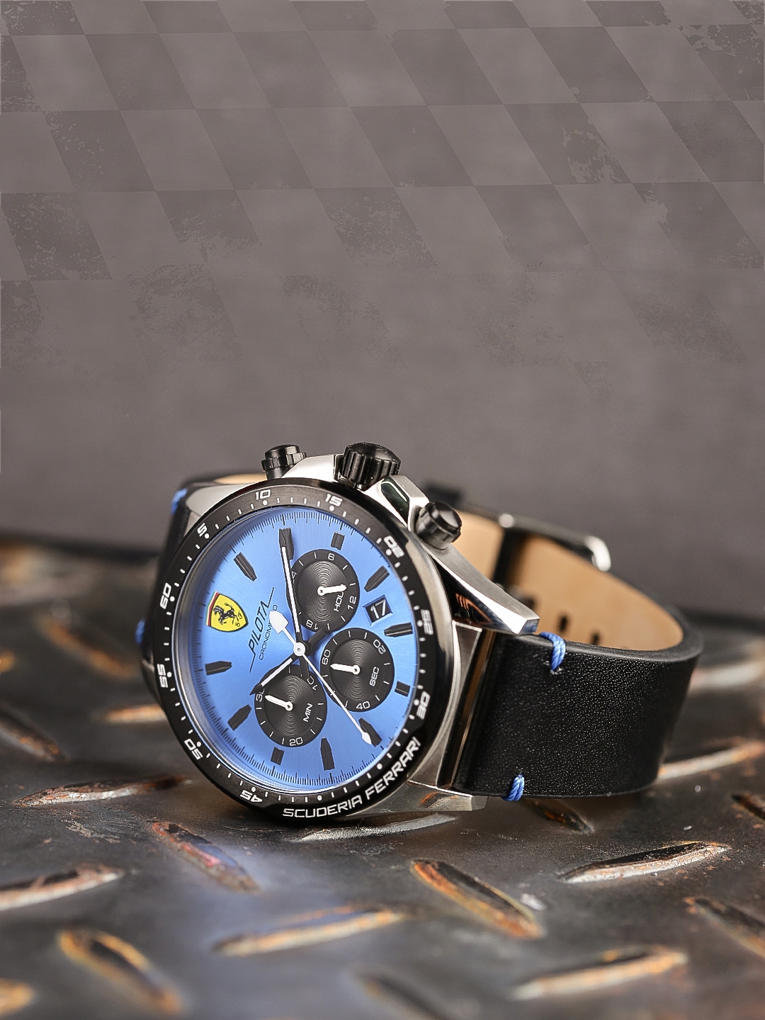 SCUDERIA FERRARI Pilota Men Blue Analogue Watch 0830388 SF