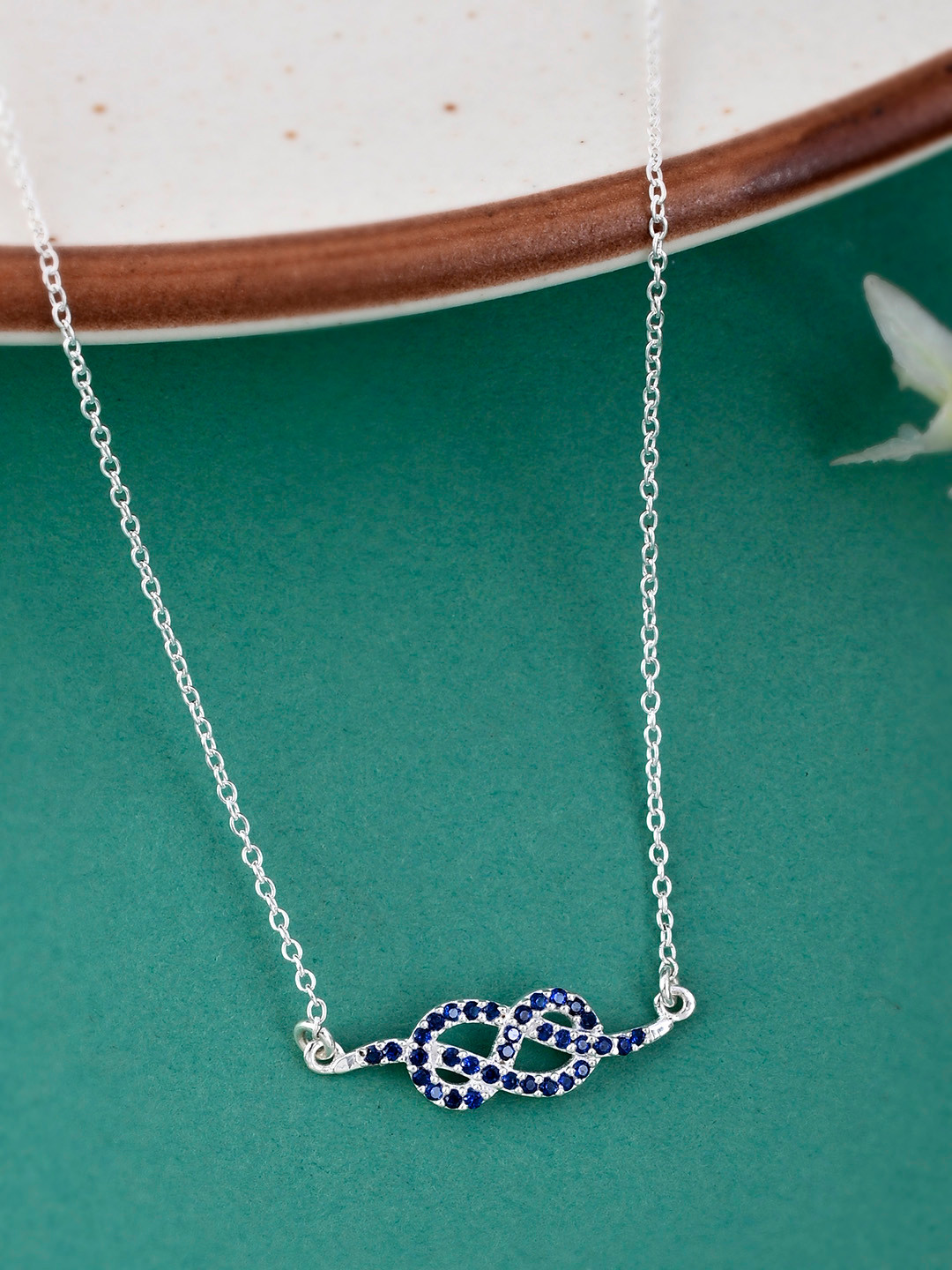 Studio Voylla Black 925 Sterling Silver Necklace