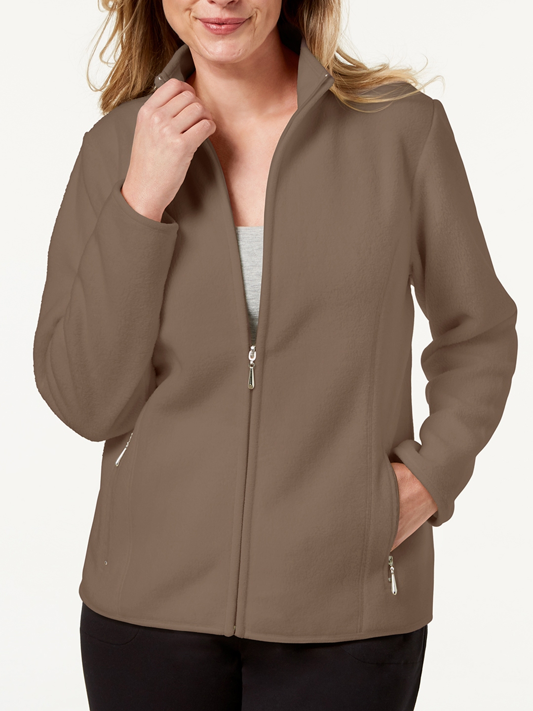 Buy Macy s Karen Scott Women Brown Solid Tailored Jacket Jackets for Women 19053650 Myntra