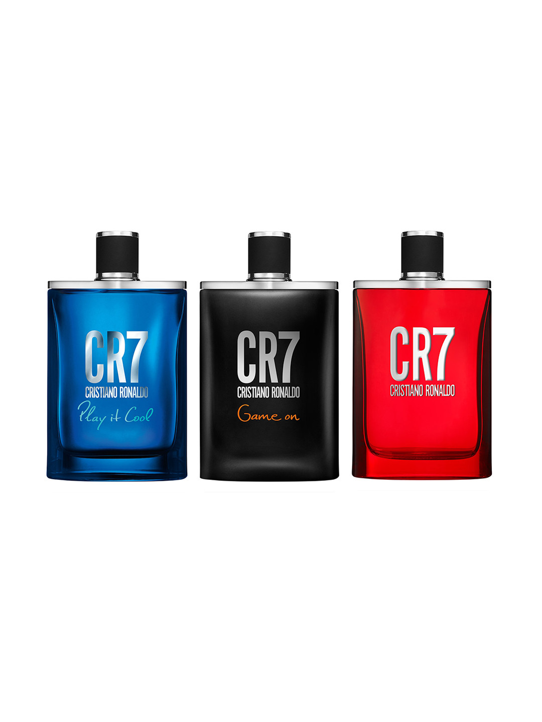 CRISTIANO RONALDO Men Set of 3 Eau De Toilette - Play It Cool + Game On + CR7 - 100ml Each