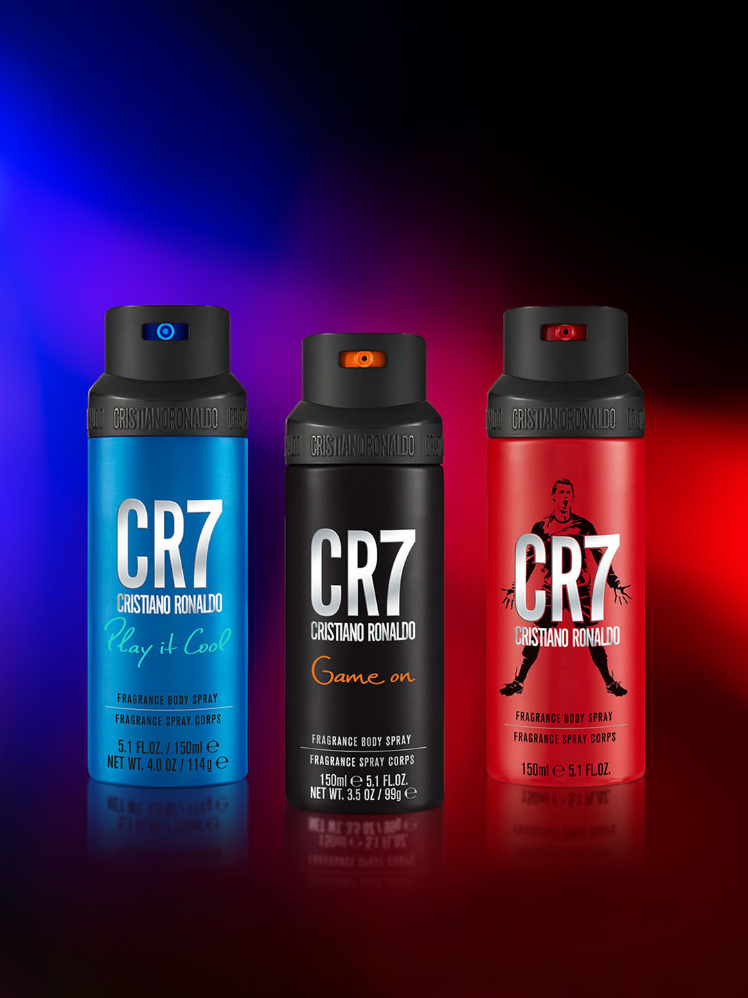 CRISTIANO RONALDO Men Set Of 2 CR7 Game On Eau de Toilette & CR7 Body Spray Combo Set