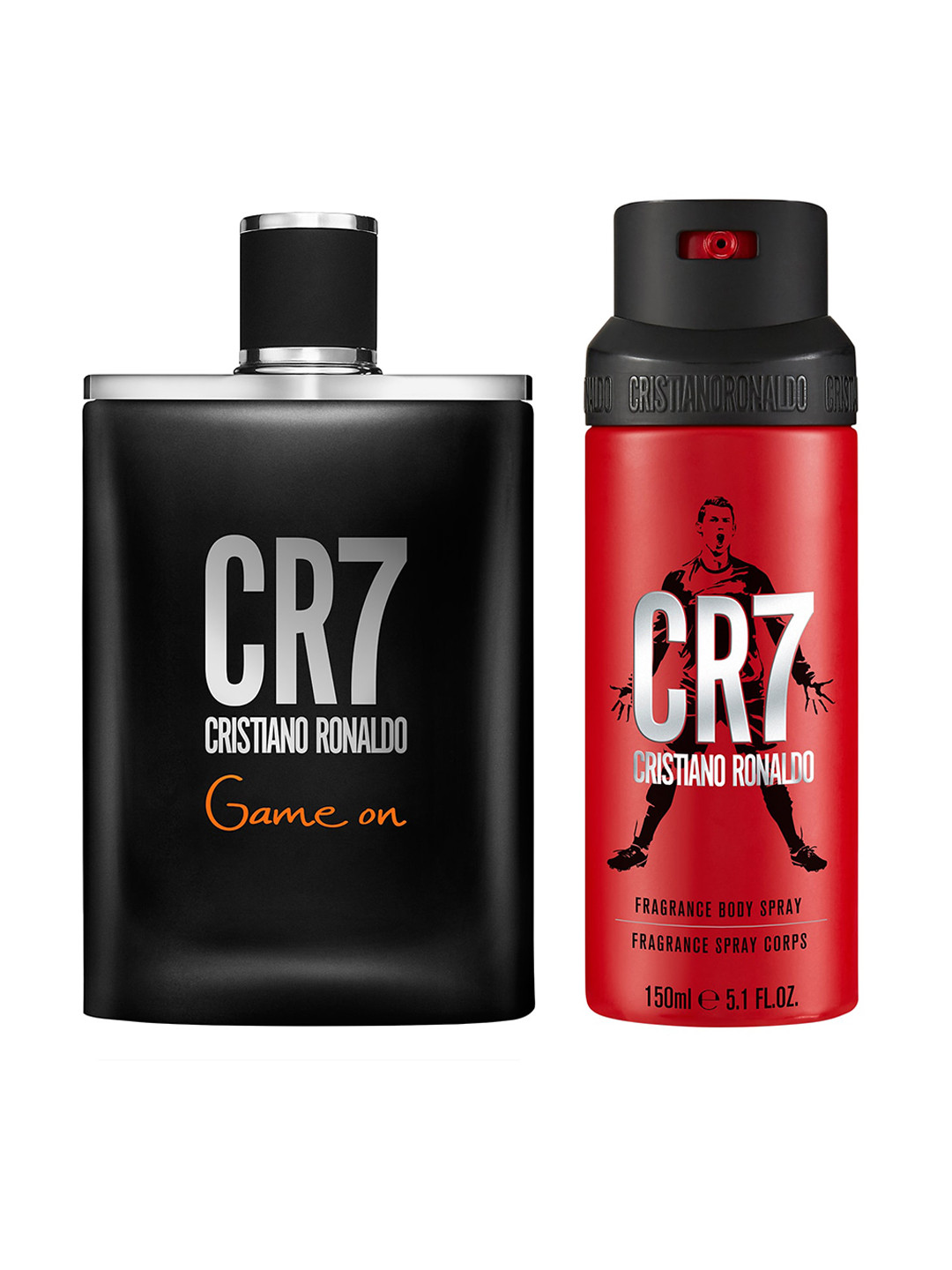 CRISTIANO RONALDO Men CR7 Deodorant Body Spray 150ml & Game On Eau De Toilette 100ml