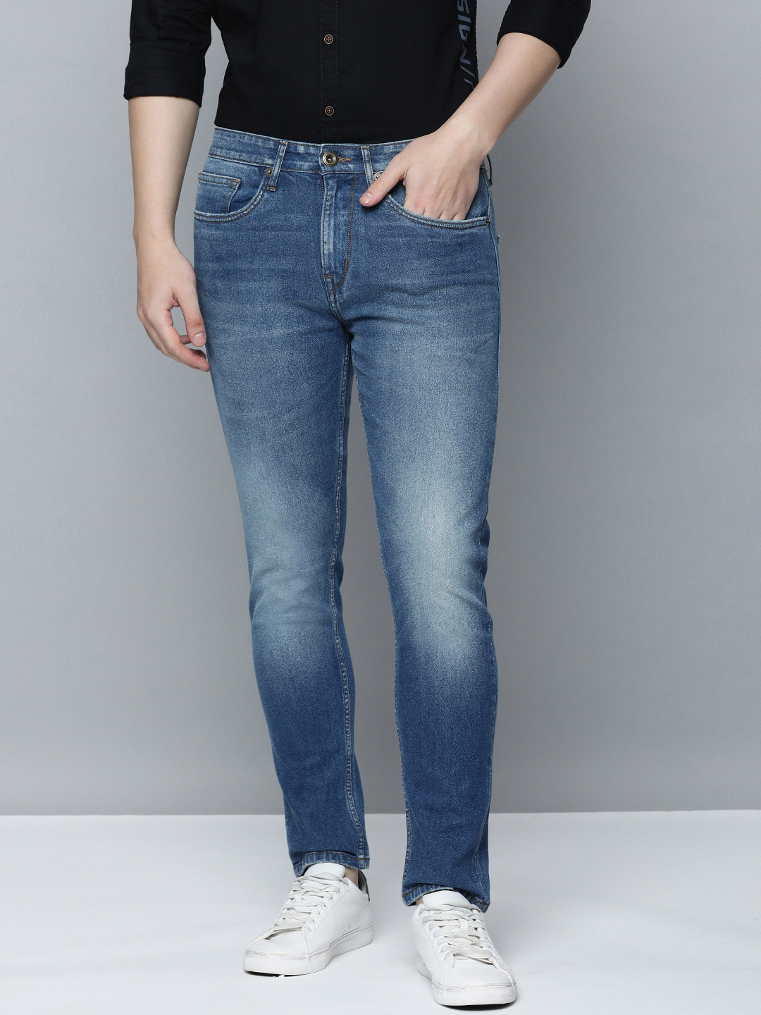 Flying Machine Slash Slim Tapered Fit Stone Wash Originals Jeans