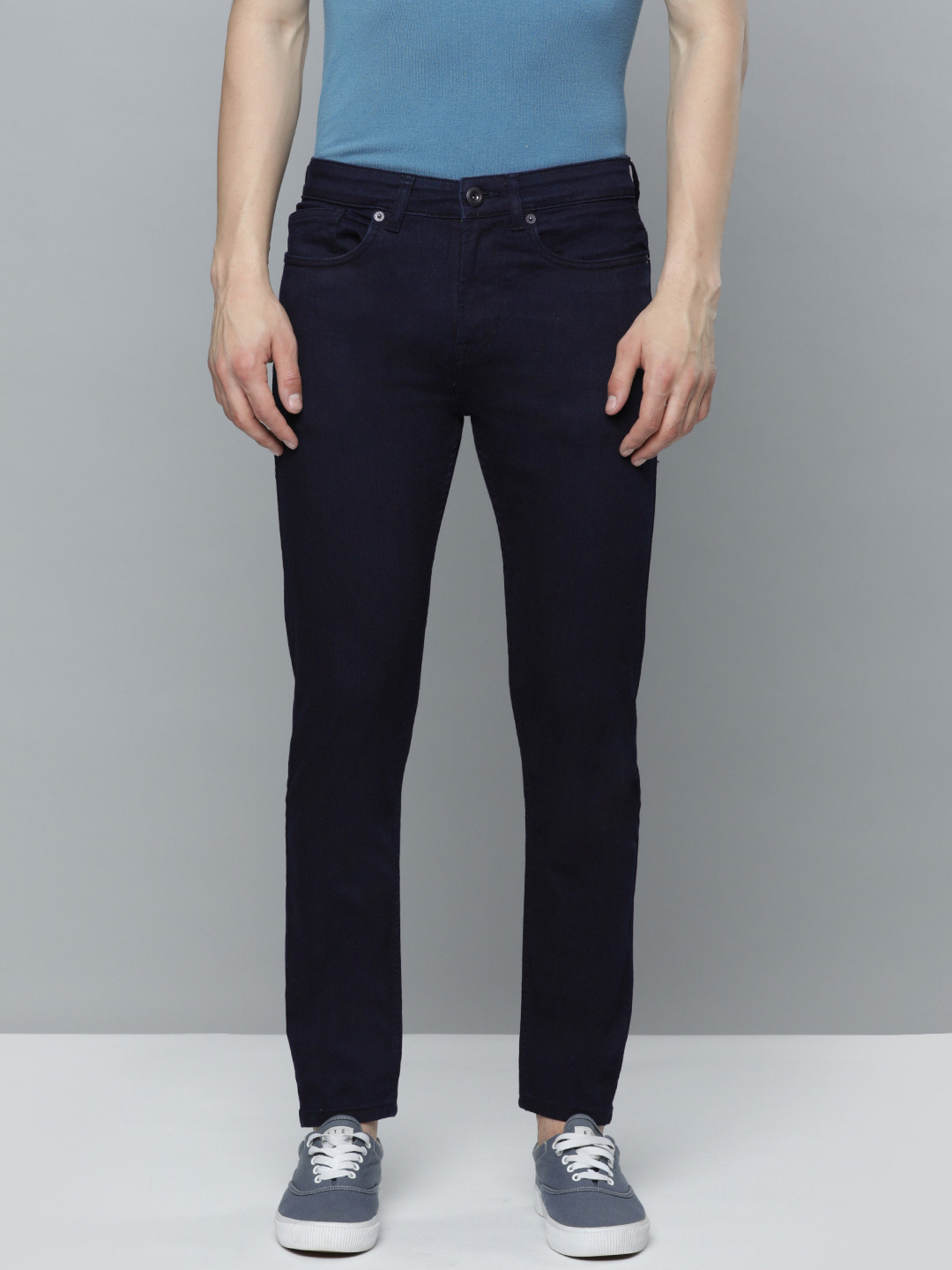 Flying Machine Slash Slim Tapered Fit Jeans