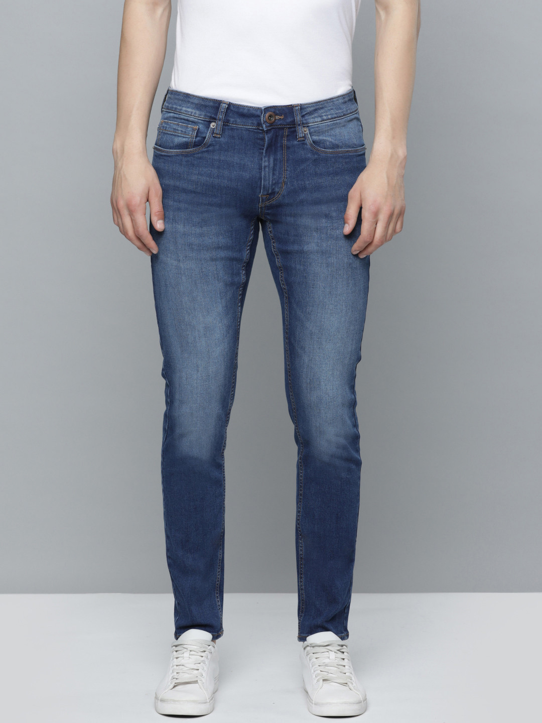 Flying Machine Men Jackson Skinny Fit Heavy Fade Stretchable Jeans