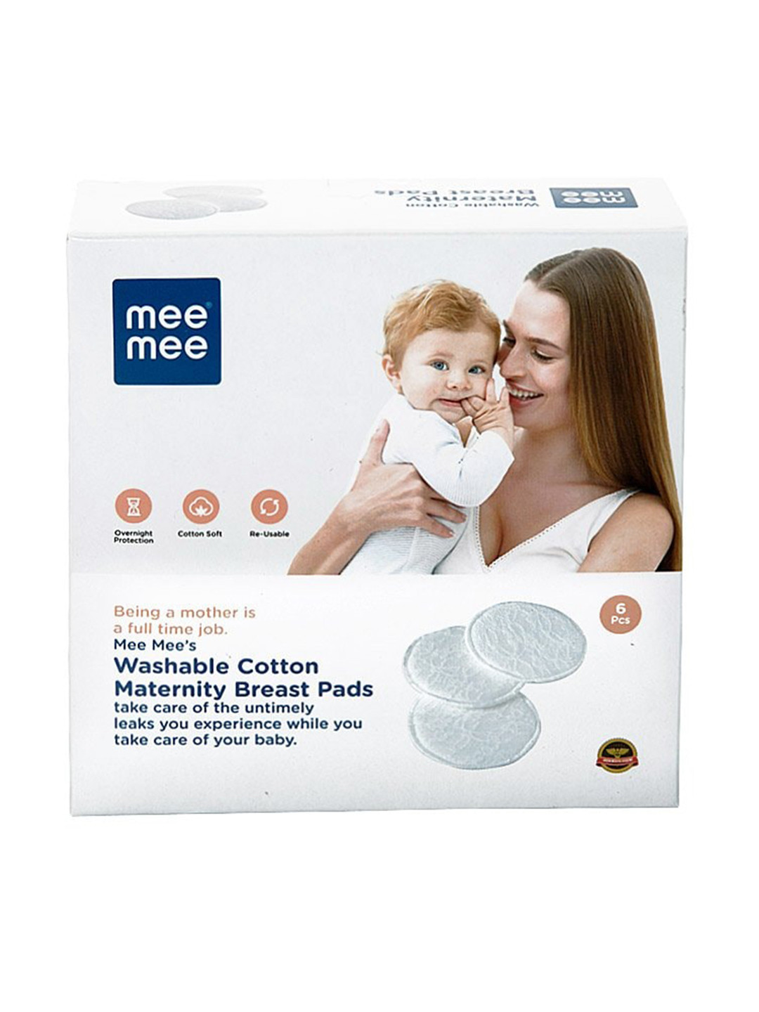 MeeMee Pink Reusable Maternity Washable Nursing Pads
