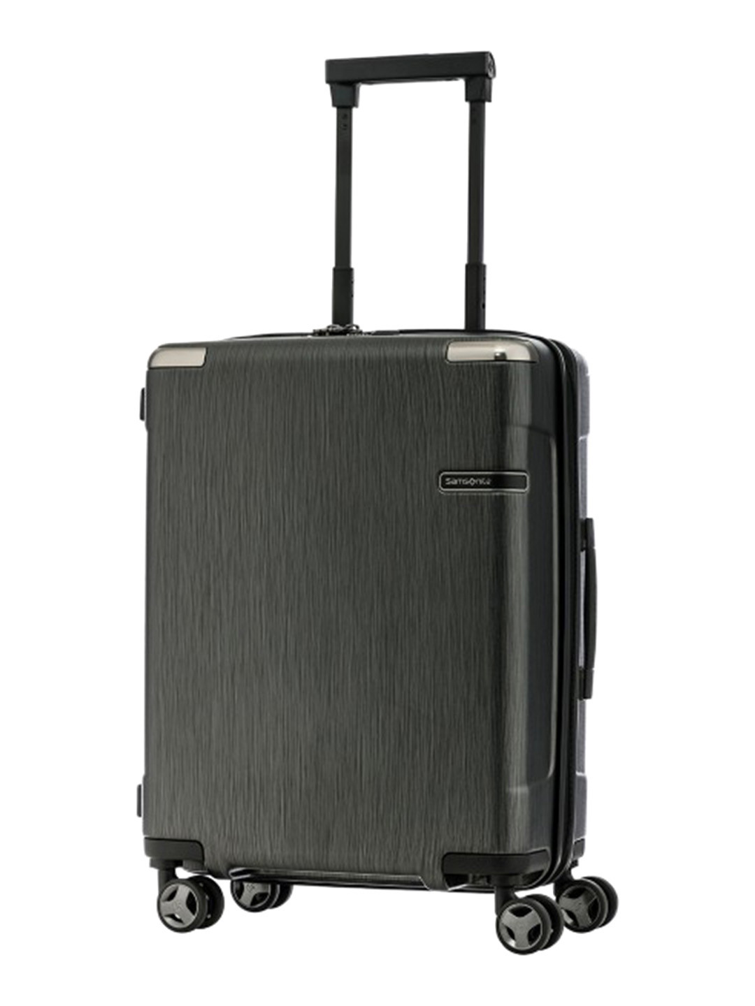 Samsonite EVOA Black Solid Hard-Sided Cabin Trolley Bag