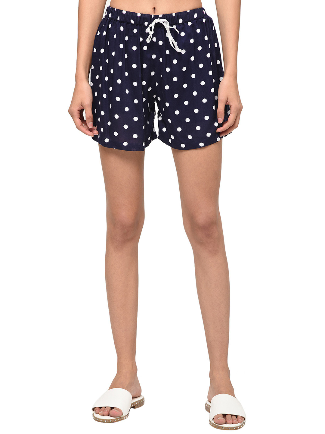 Hive91 Women Blue Floral Printed Shorts