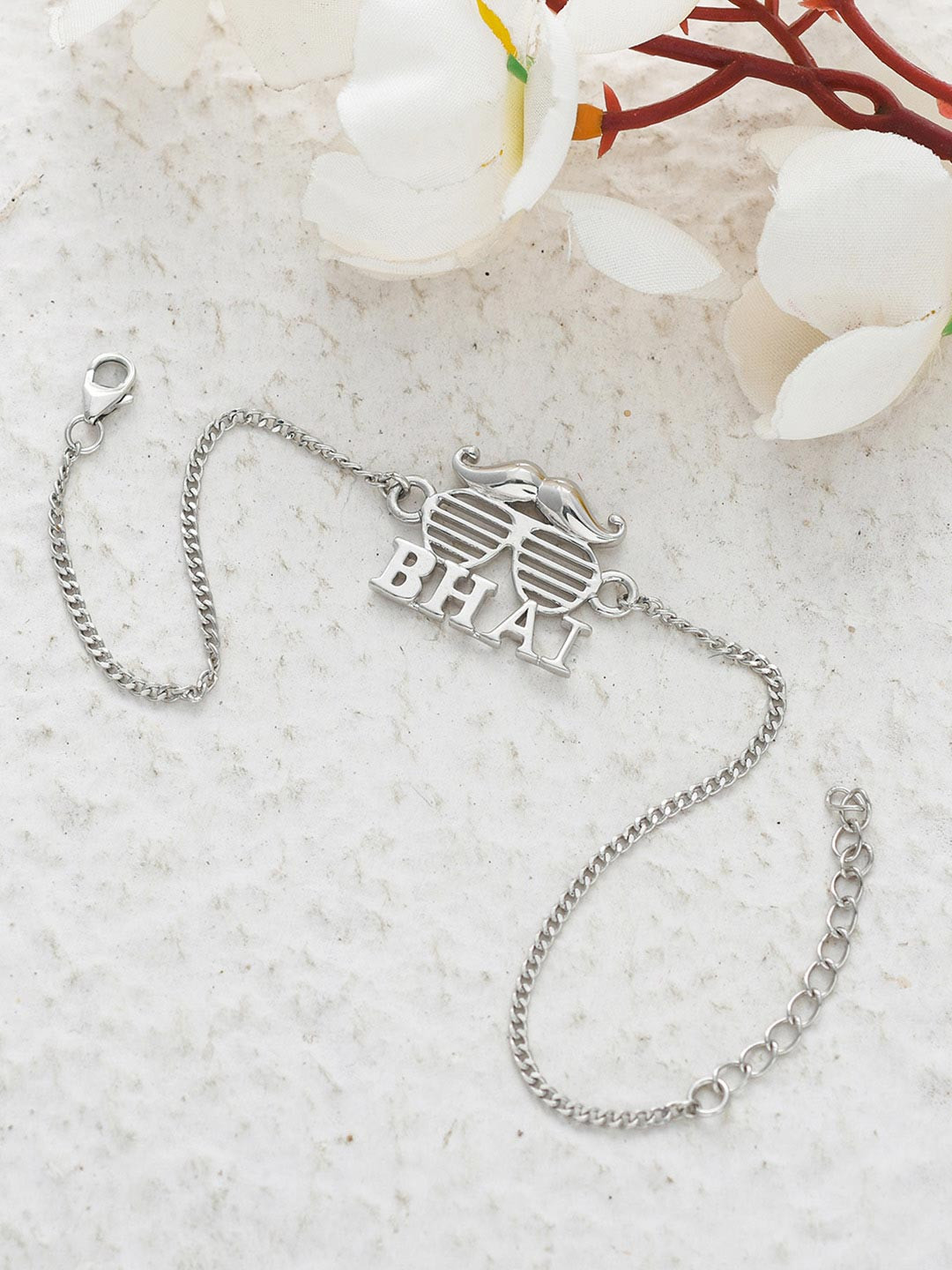 Voylla 925 Sterling Silver Precious Bhai Rakhi