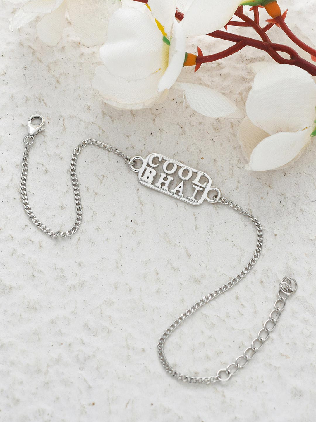 Voylla 925 Sterling Silver Precious Cool Bhai Rakhi