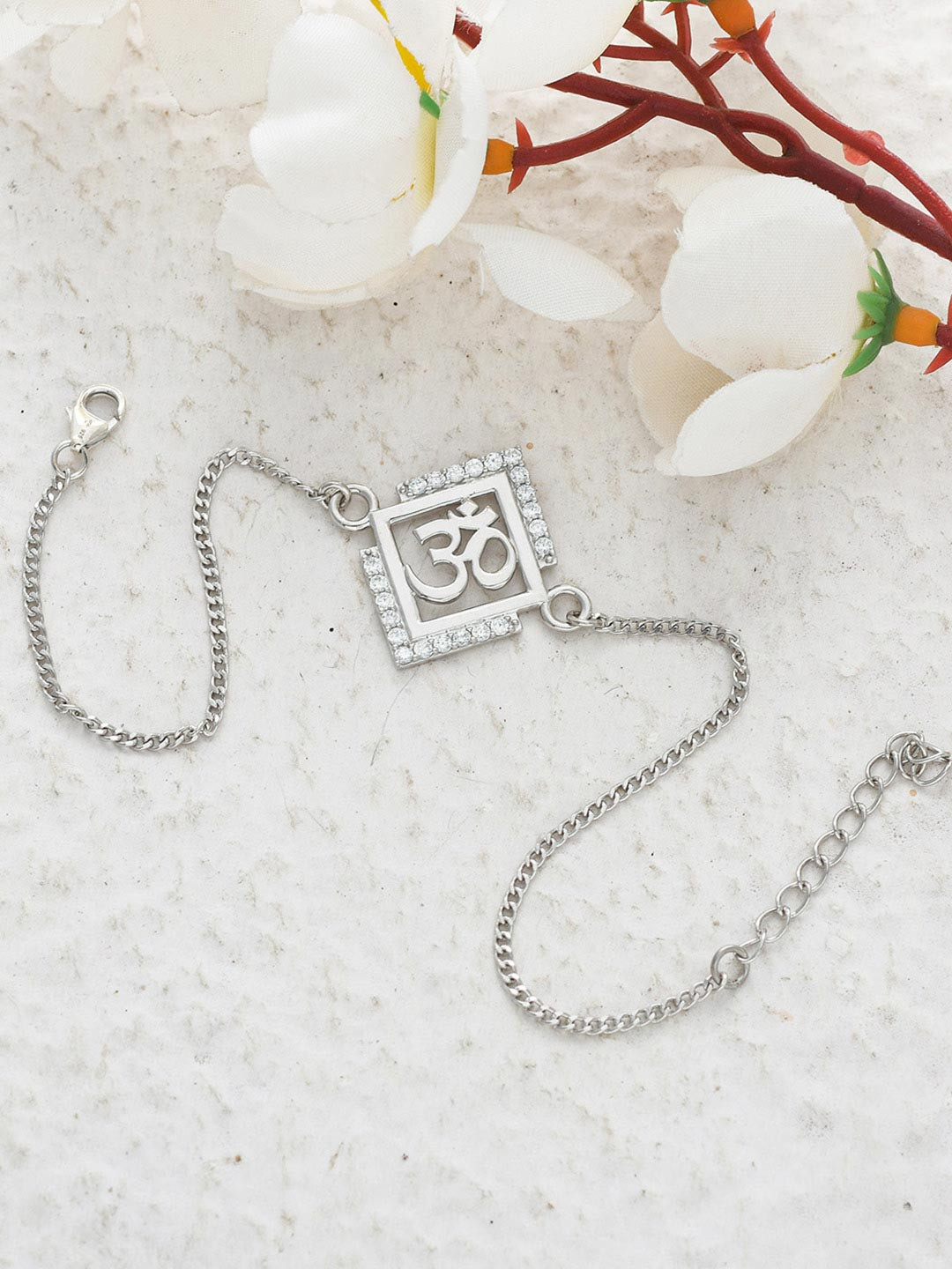 Voylla 925 Sterling Silver Precious OM rakhi
