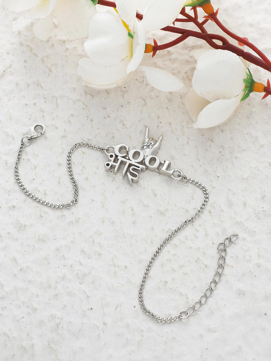 Voylla 925 Sterling Silver Precious Cool Bhai Rakhi