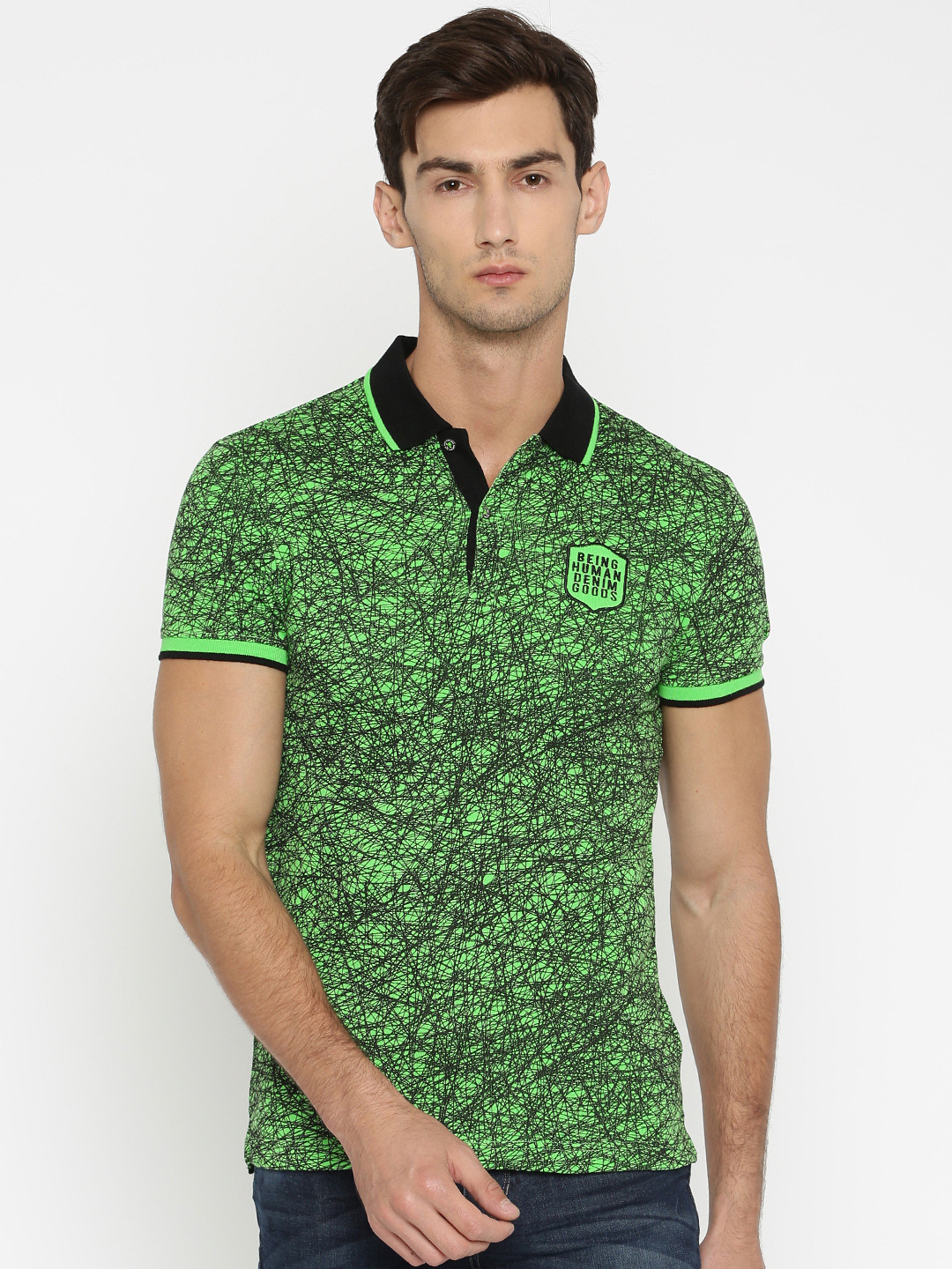Printed Polo Pure Cotton 