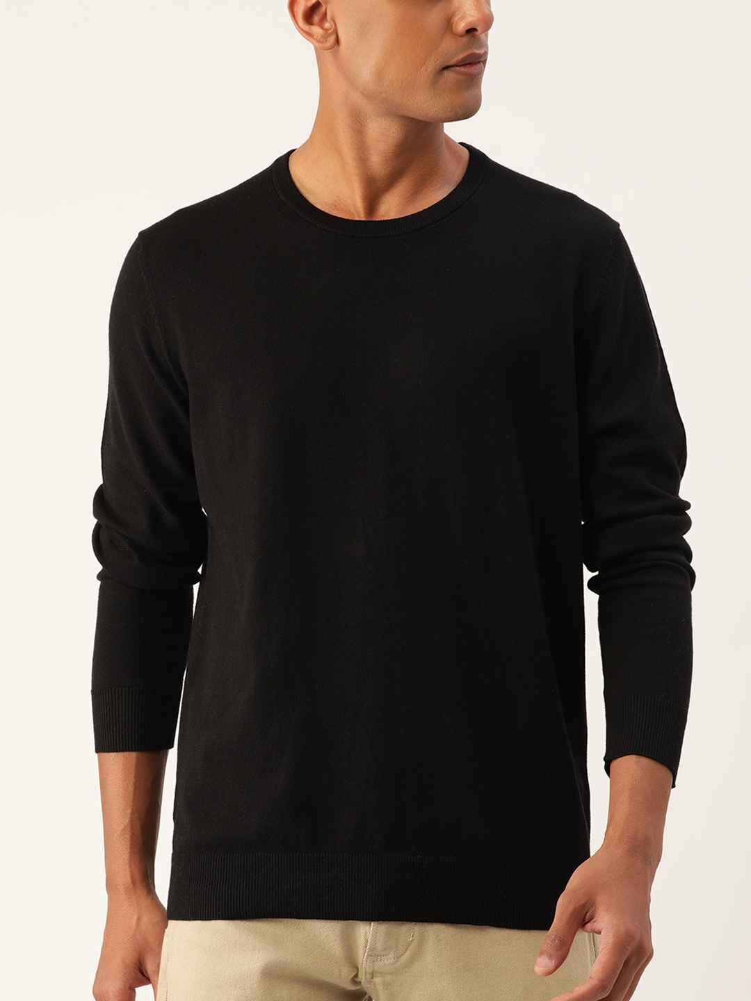 Buy Macy s Alfani Men Black Solid Pullover Sweaters for Men 19074828 Myntra