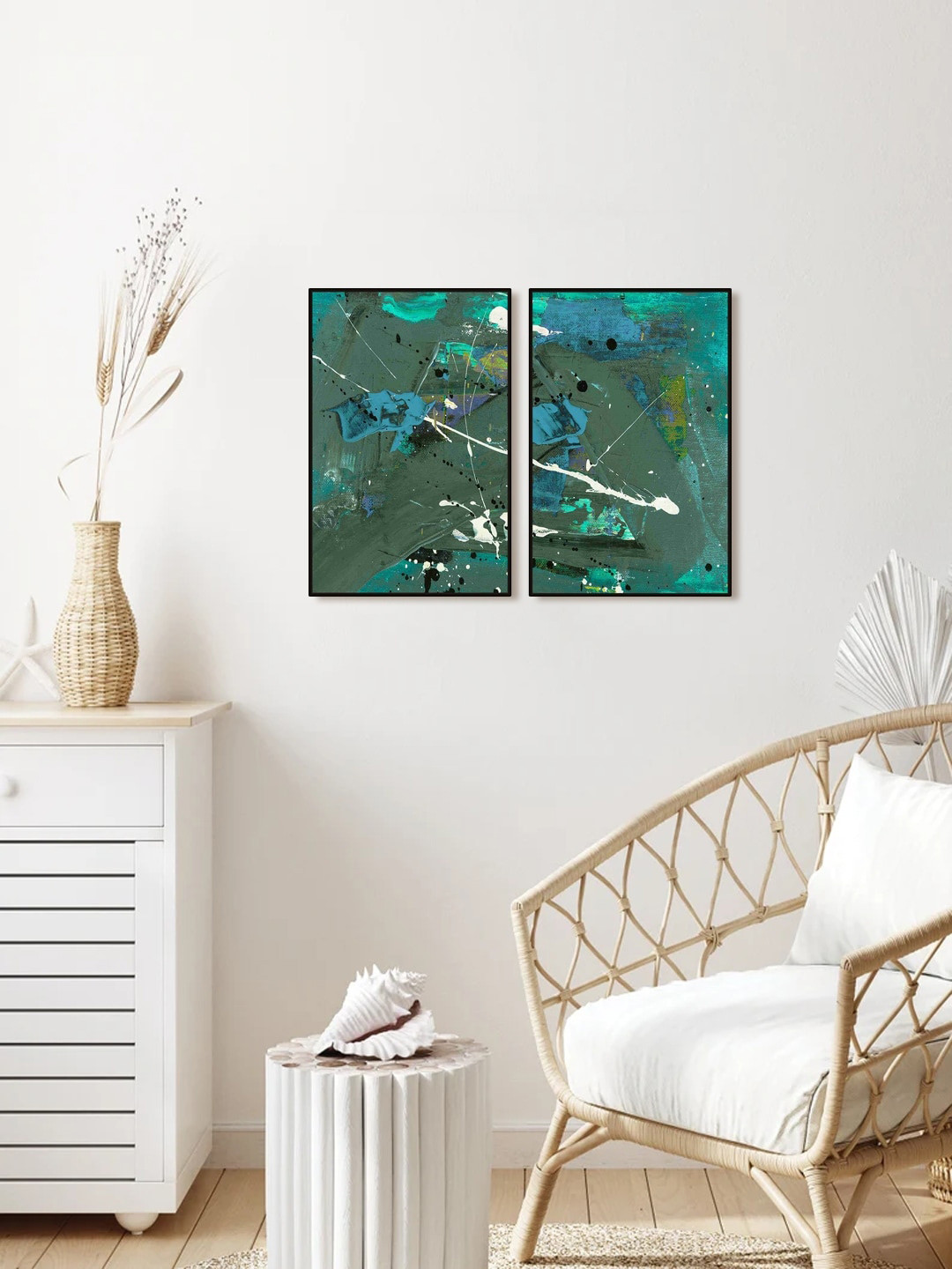 999Store Set Of 2 Abstract Painting Wall Art