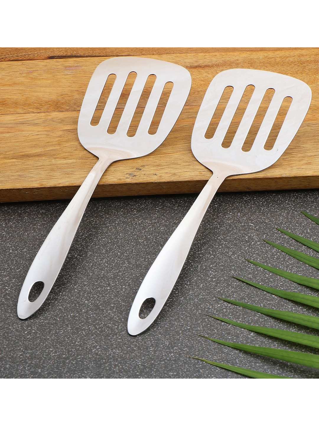 ZEVORA Set Of 2 Stainless Steel Turners