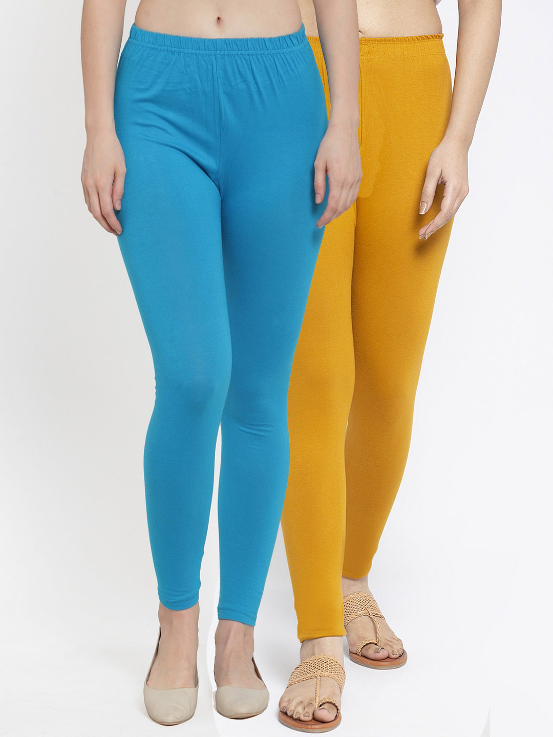 Buy GRACIT Women Pack Of Solid Ankle Length Leggings Leggings