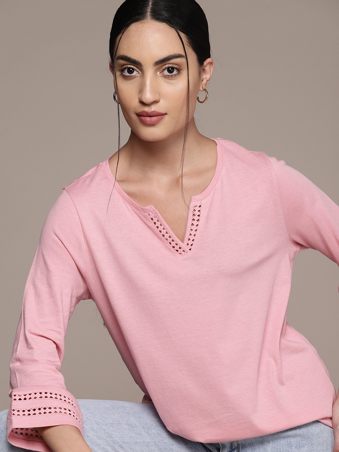 pink tops at macys