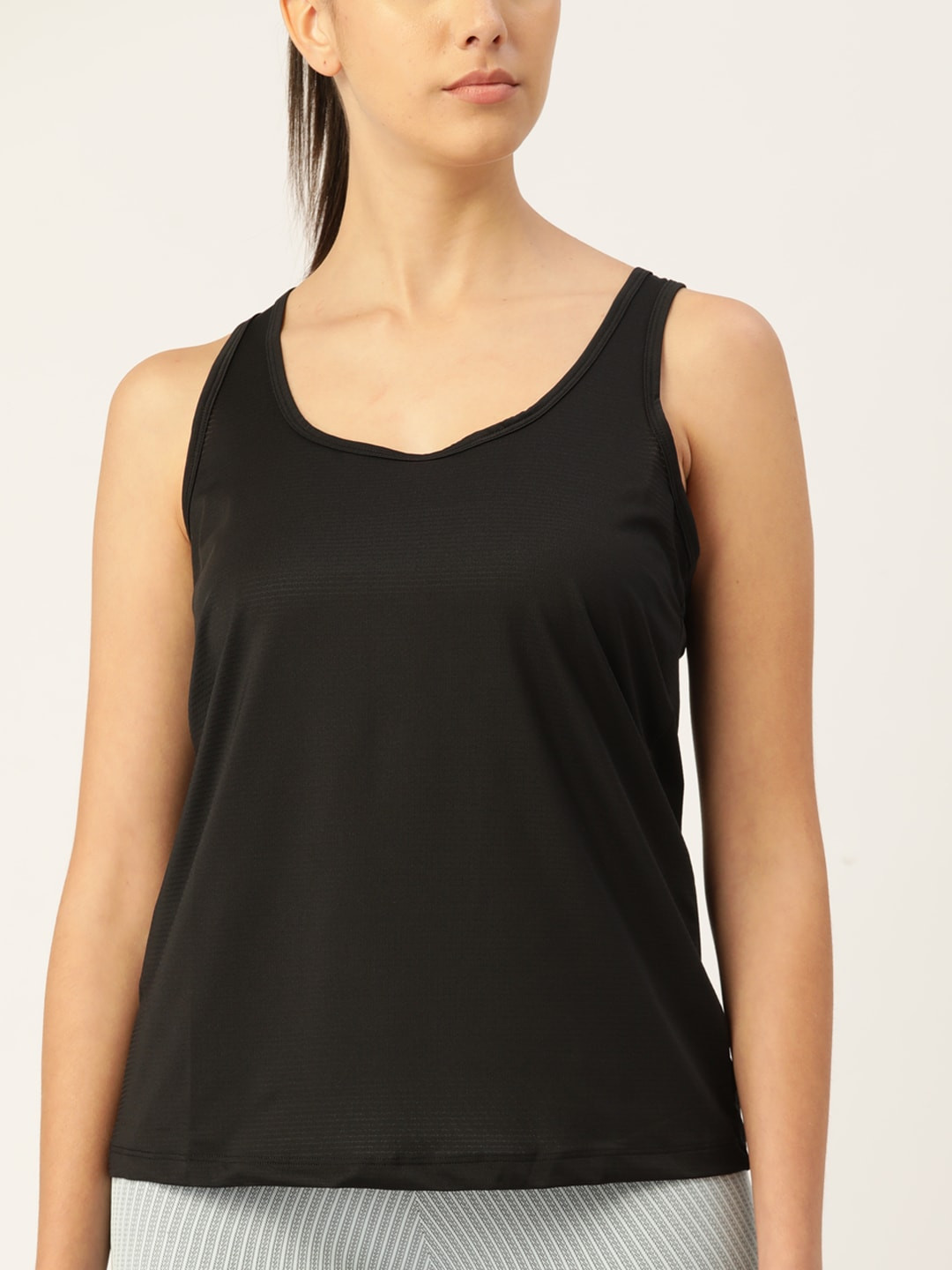Macy's Ideology Black Tank Sleeveless Knitted Top