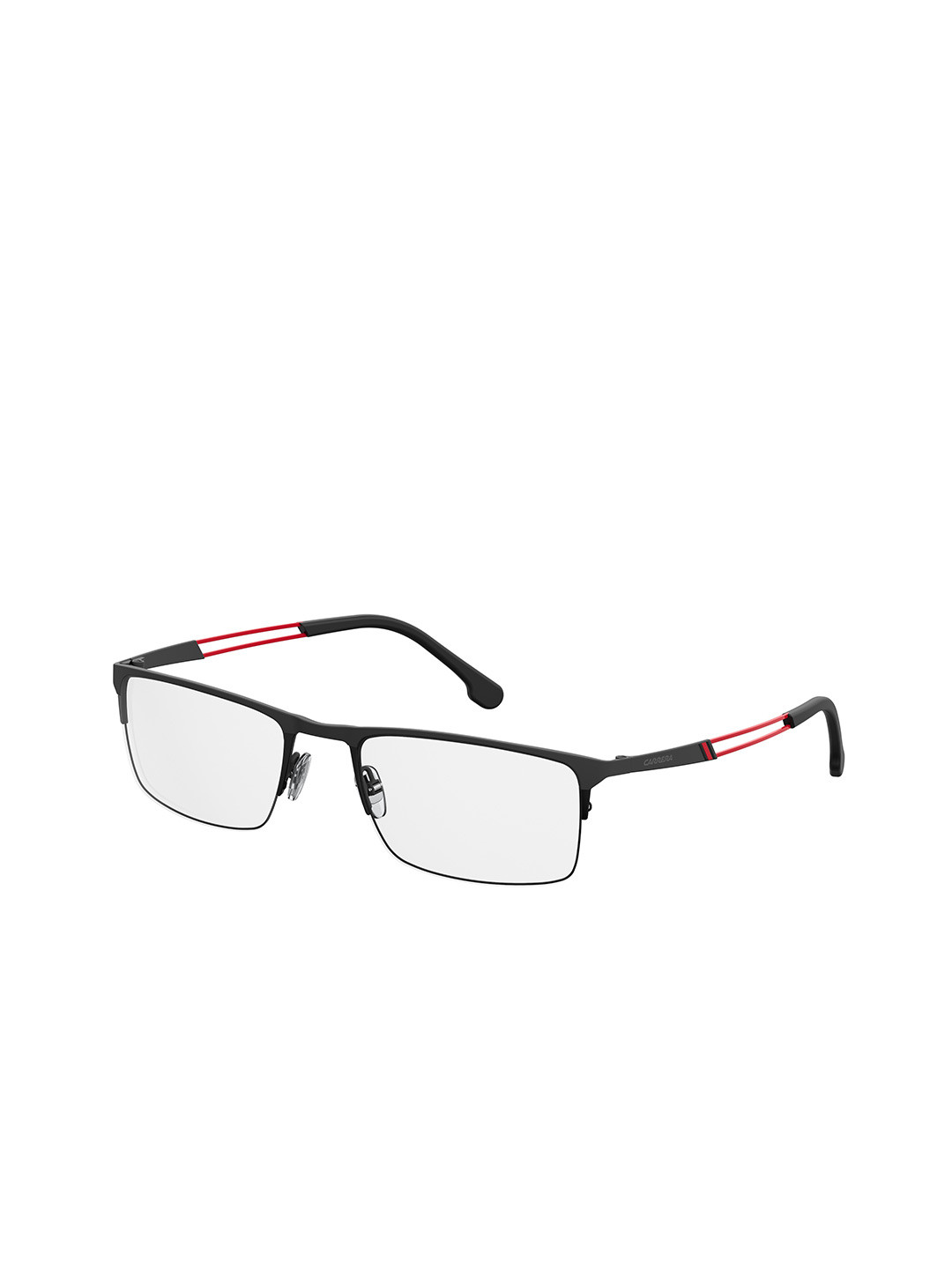 Carrera Men Black & Transparent Rimless Rectangle Frames