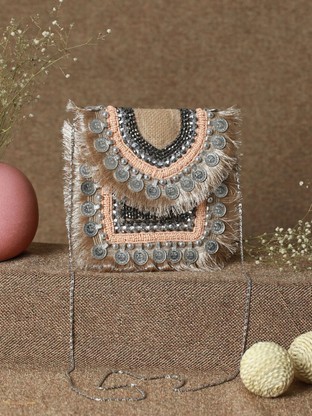 Priyaasi Brown Oversized Swagger Handheld Bag