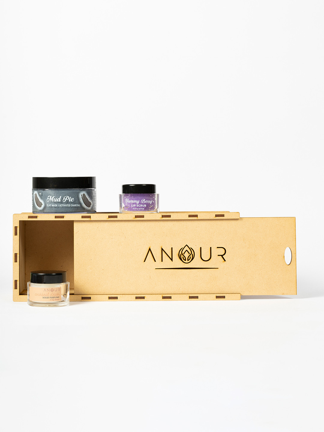 ANOUR Adults White Bath & Body Gift Set