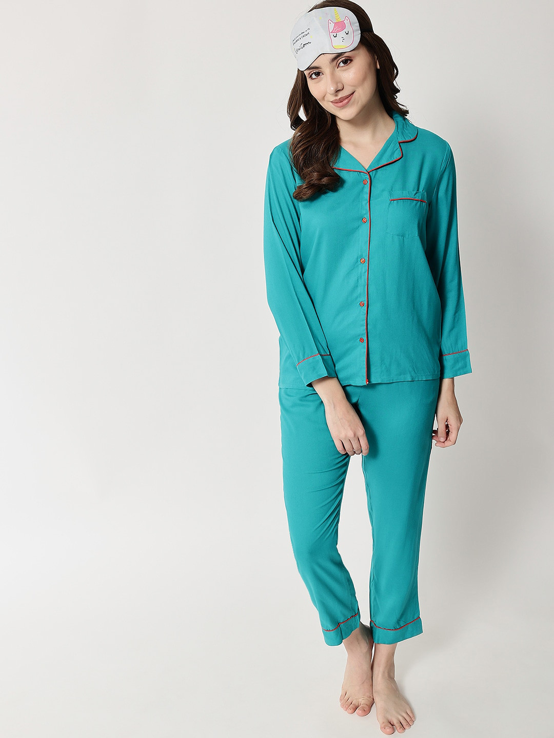 Kashana Women Green Night suit