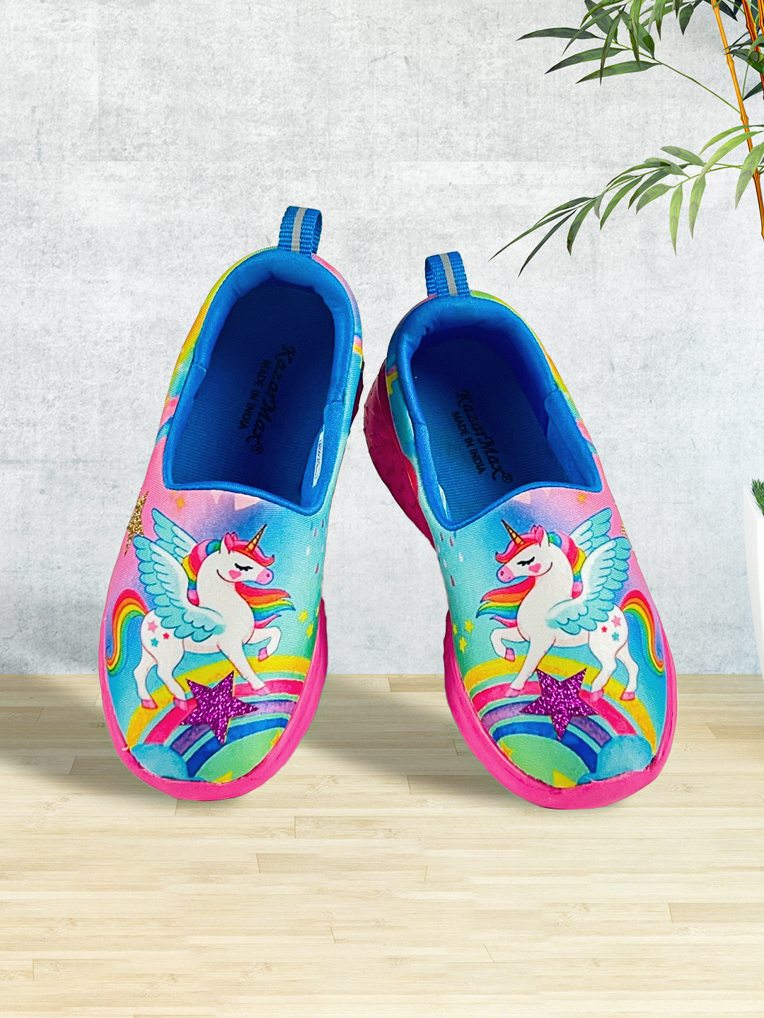 KazarMax Girls Pink Printed Espadrilles