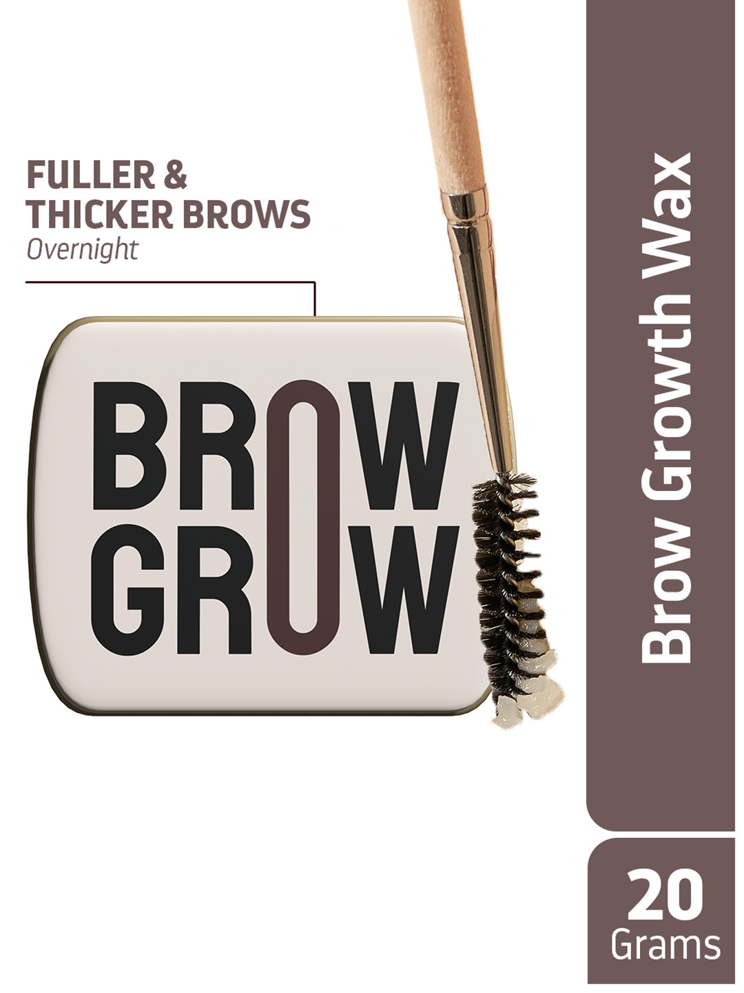 Indulgeo Essentials Brow Grow - Brow Growth Enhancer with 2 Spoolies - 20 g