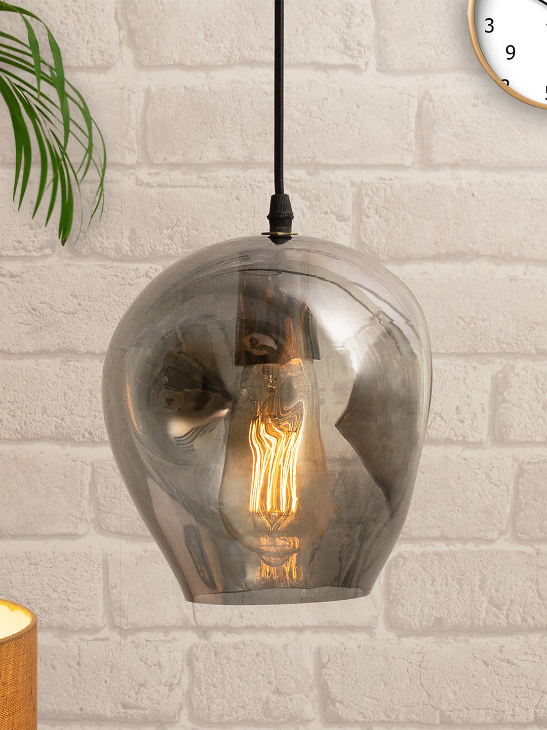 Homesake Brown Glass Ceiling Lamps