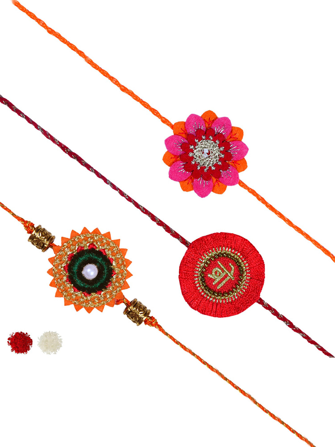 MASQ Men Set of 3 Pearls Rakhi