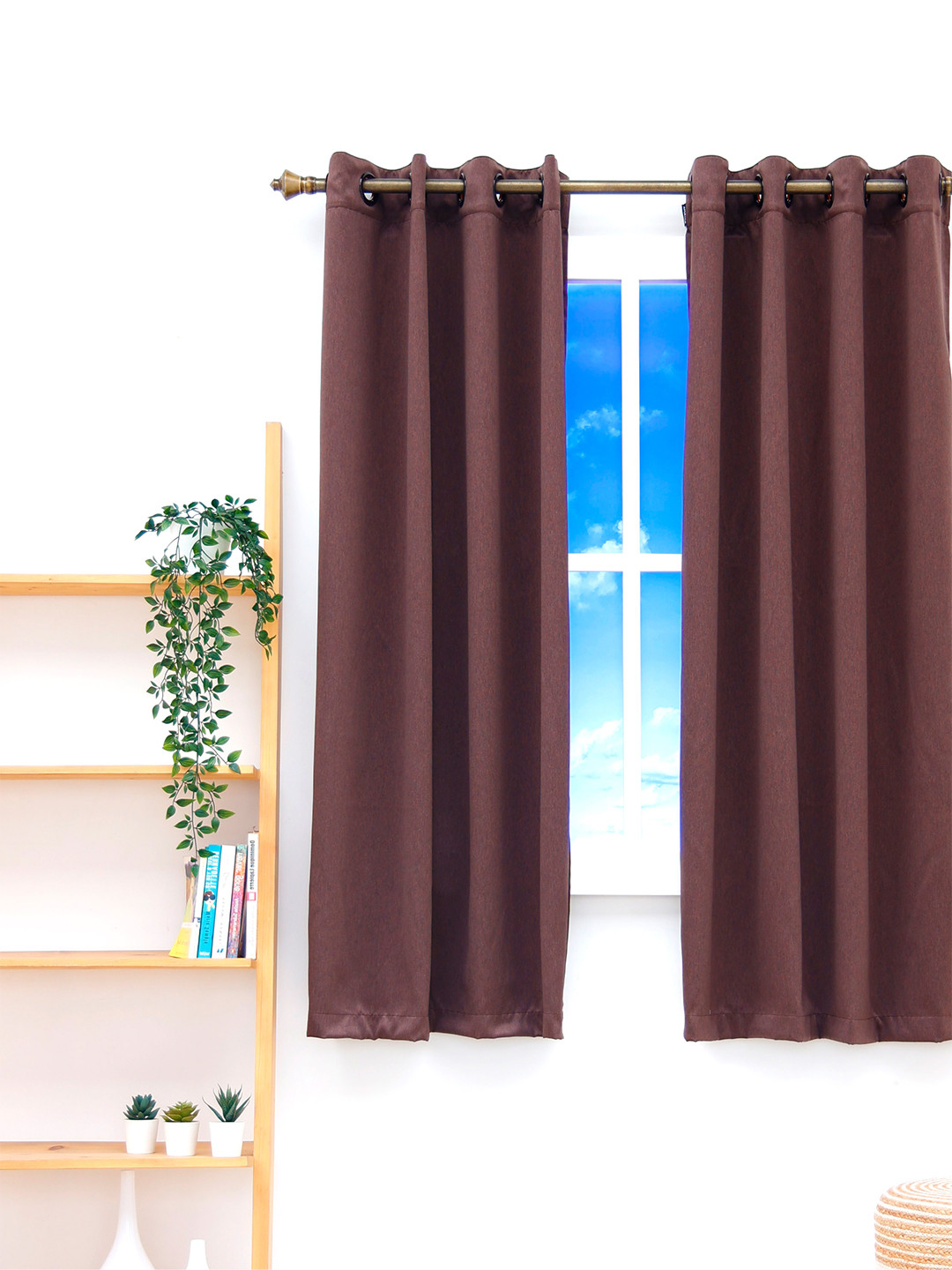 Ariana Brown Black Out Window Curtain