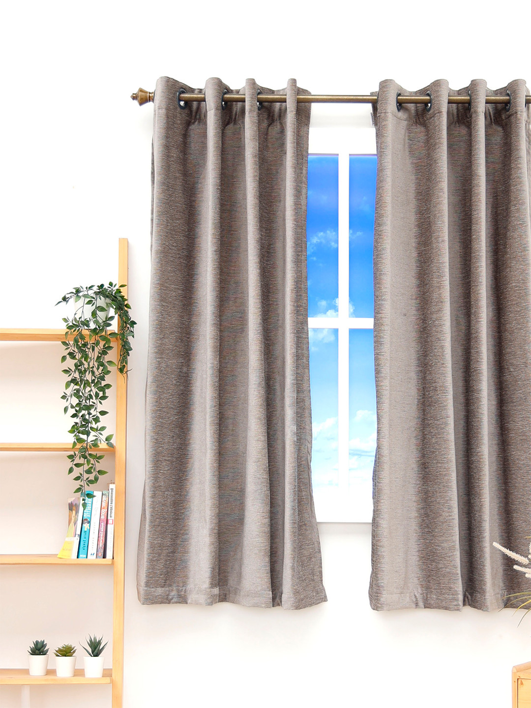 Ariana Grey Black Out Ariana Quince Window Curtain