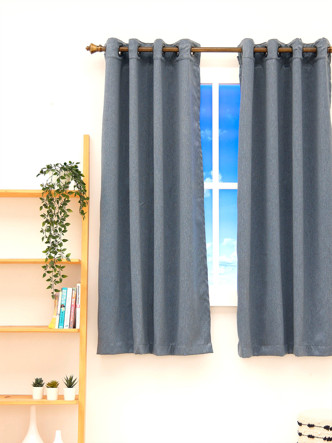 Ariana Grey Black Out Window Curtain