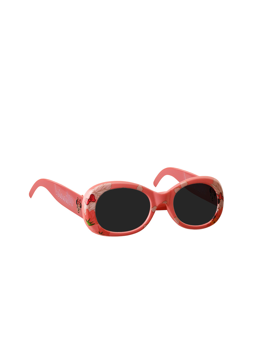 Disney Girls Black Lens & Peach Oval Sunglasses with Polarised and UV Protected Lens
