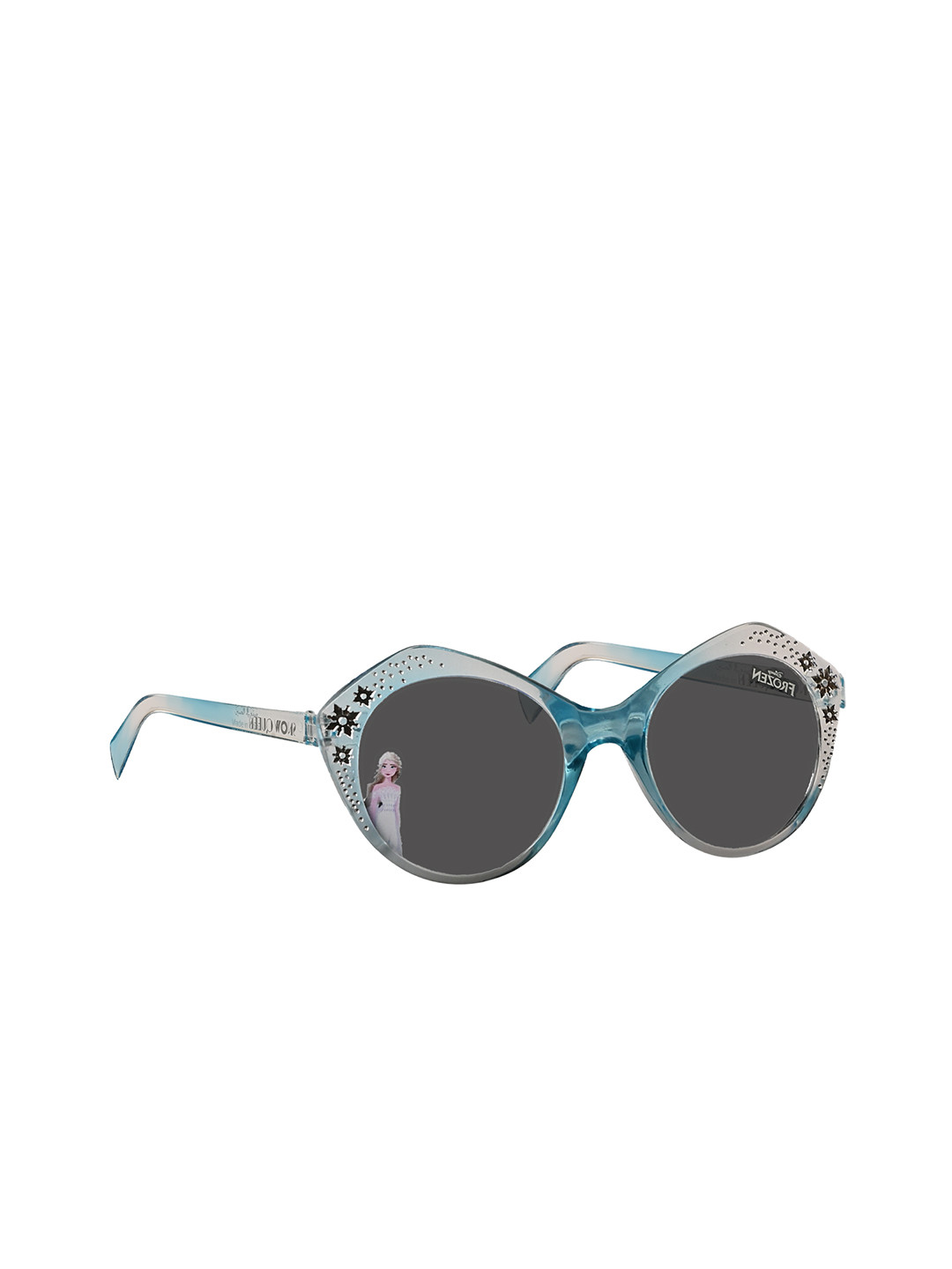 Disney Girls Grey Lens & Blue Round Sunglasses with Polarised and UV Protected Lens