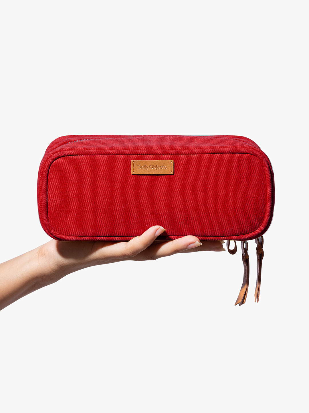 DailyObjects Women Red Solid Box Clutch